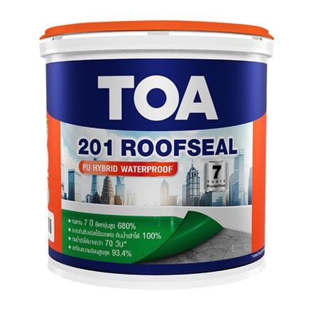 อะคริลิกกันซึม TOA 201 ROOFSEAL PU HYBRID 4 กก. สีขาว