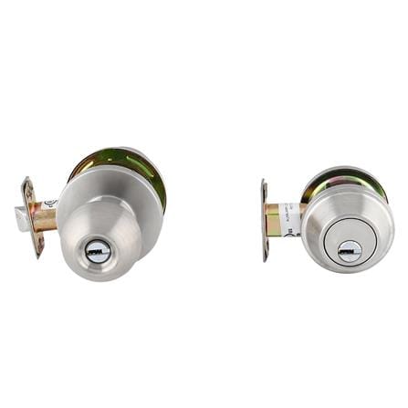 ชุดลูกบิดประตู หัวกลม (พร้อม DEADBOLT) MUL-T-LOCK DTSS-8309 สีสเตนเลส_2
