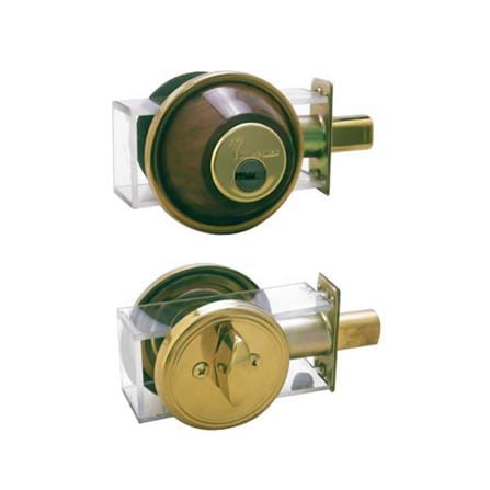 ชุดลูกบิดประตู หัวกลม (พร้อม DEADBOLT) MUL-T-LOCK DTWN-8300 สีลายไม้_0