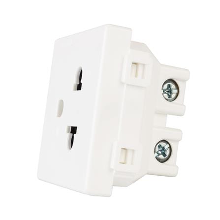 เต้ารับเดี่ยว 3 ขา มีม่านนิรภัย BTICINO SM9023T สีขาว_1