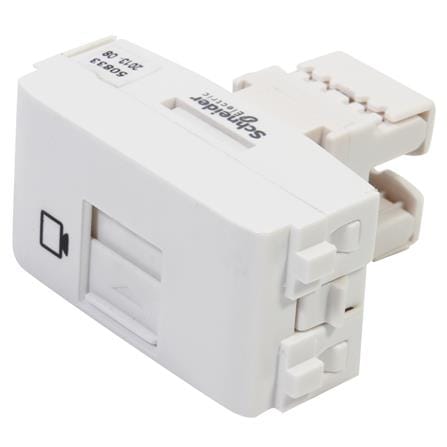เต้ารับคอมพิวเตอร์ SCHNEIDER CAT5E CONCEPT 3031RJ88SMA5 สีขาว_0