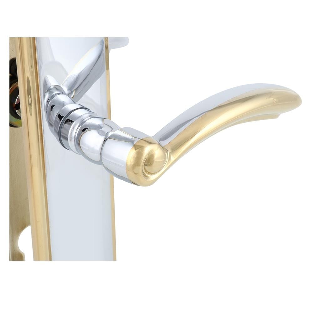 ชุดมือจับก้านโยกหลอก (DUMMY MORTISE)  MUL-T-LOCK 2358 สีทองเงา