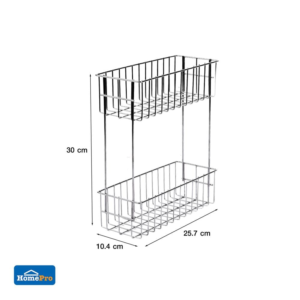 2-TIER KITCHEN RACK KECH #HMS014 STAINLESS STEEL