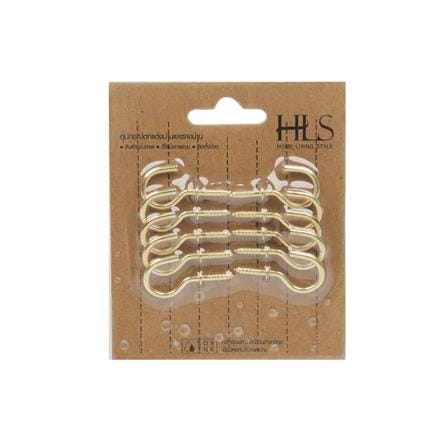 ตะขอเกี่ยว HOME LIVING STYLE สีทอง แพ็ก 10 ชิ้น_2