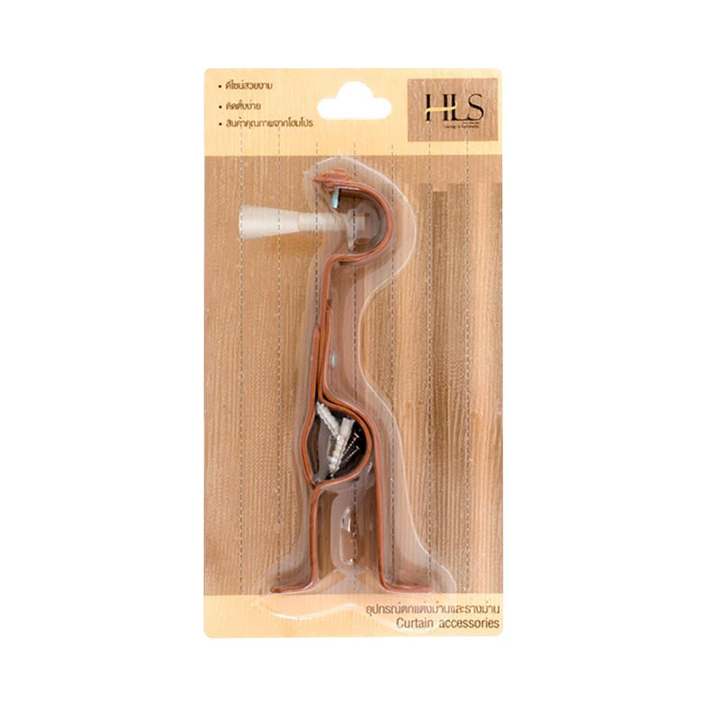 ขารับราง 2 ชั้น เหล็ก HOME LIVING STYLE 25 มม. สีน้ำตาล