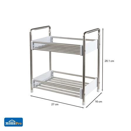 ชั้นวางสเตนเลส 2 ชั้นแคบ KECH HBS-02_6