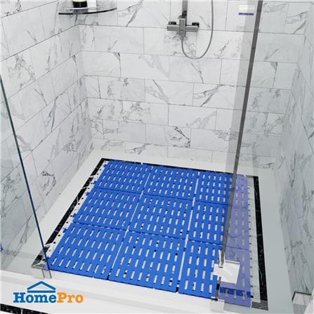 ANTI-SLIP MAT HOME LIVING STYLE PARALLEL 30X30CM BLUE_2