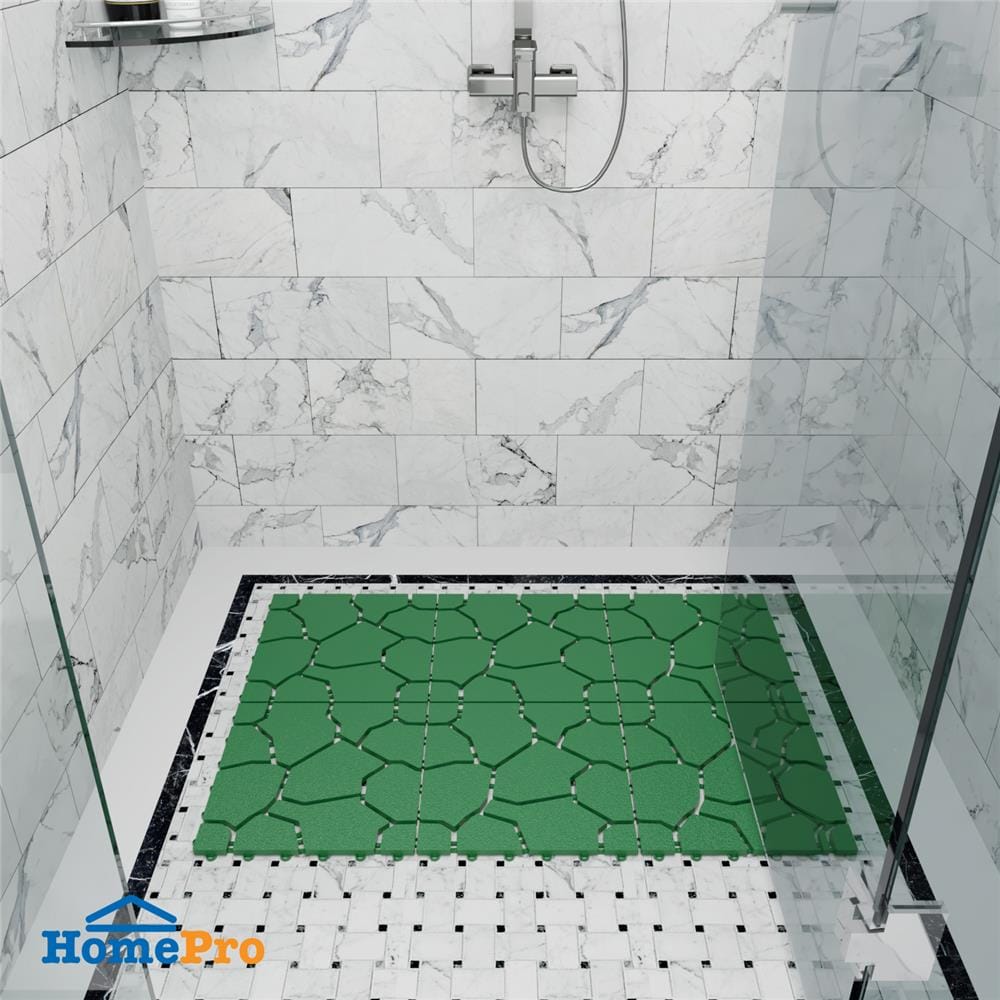 แผ่นกันลื่น HOME LIVING STYLE BIG STONE 30X30 ซม. สีเขียว