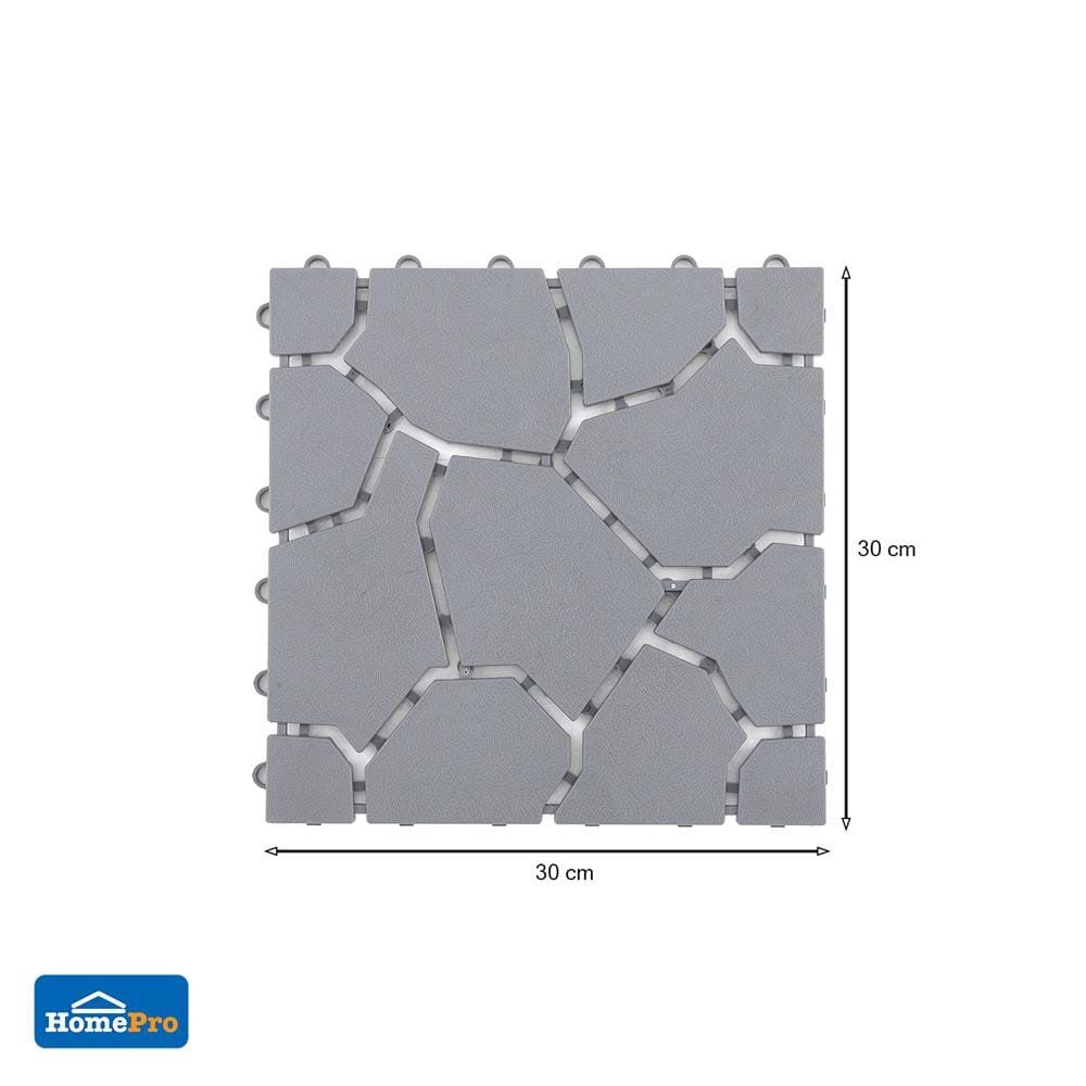 ANTI-SLIP MAT HOME LIVING STYLE BIG STONE 30X30CM GRAY