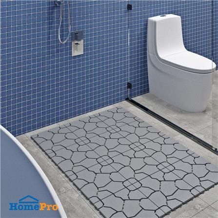 ANTI-SLIP MAT HOME LIVING STYLE BIG STONE 30X30CM GRAY_5