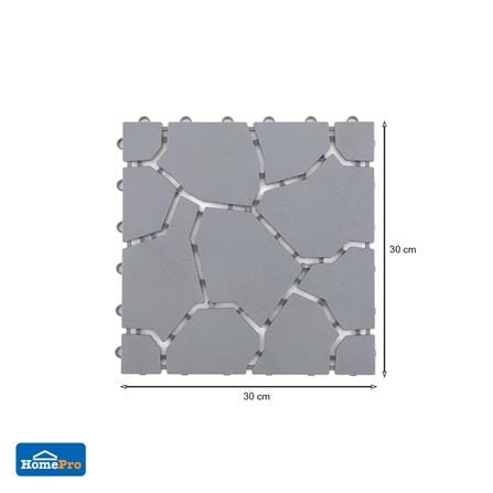 ANTI-SLIP MAT HOME LIVING STYLE BIG STONE 30X30CM GRAY_7