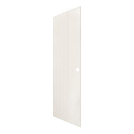 ประตู PVC บานประกอบ AZLE 1 70X180 ซม. สีครีม_1