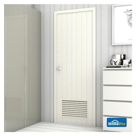 ประตูห้องน้ำ PVC บานประกอบ AZLE-2 เกล็ดล่าง 70X180 ซม. สีครีม_3
