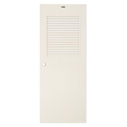 ประตู PVC บานประกอบ AZLE-3 70X180 ซม. สีครีม_0