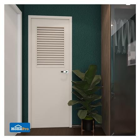 ประตู PVC บานประกอบ AZLE-3 70X180 ซม. สีครีม_3
