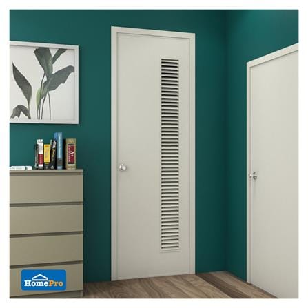 ประตู PVC บานประกอบ AZLE 6 70X200 ซม. สีครีม_3