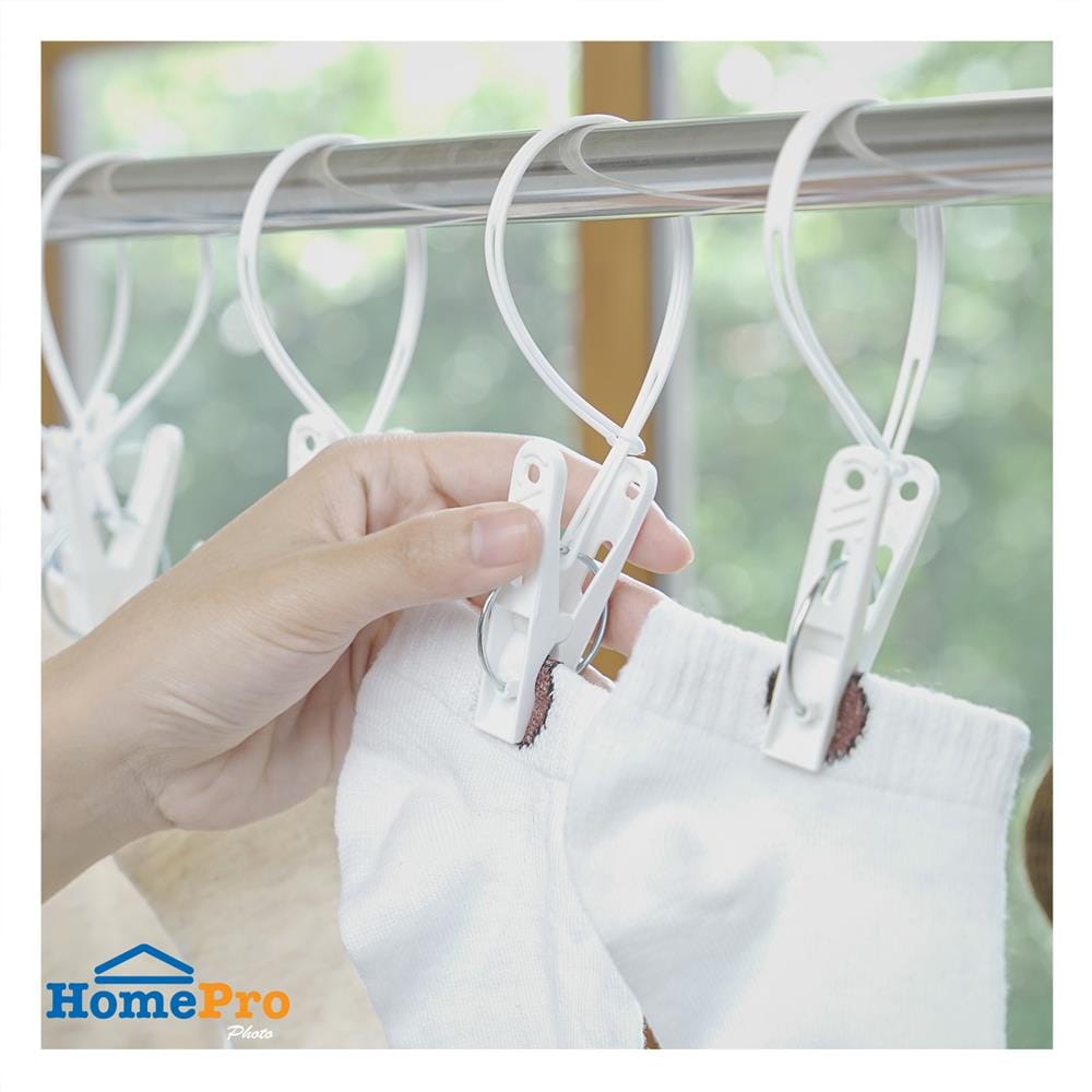 CLOTH CLIP PLIM WHITE PACK20