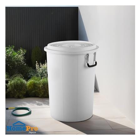 ถังน้ำพร้อมฝา PLIM 66L (17.gl) สีขาว_3
