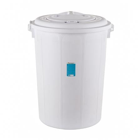 ถังน้ำถังน้ำกลมพร้อมฝาล็อค PLIM 115L (30.3.gl) สีขาว