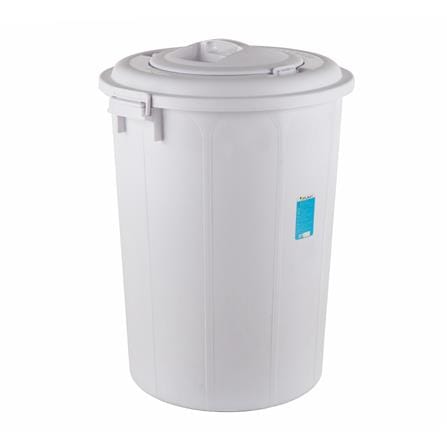 ถังน้ำถังน้ำกลมพร้อมฝาล็อค PLIM 115L (30.3.gl) สีขาว_1