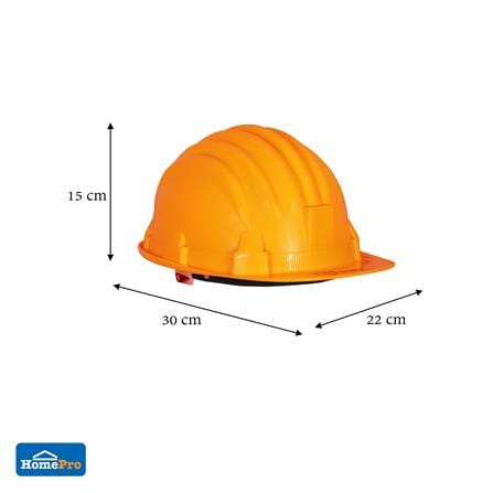หมวกนิรภัยพลาสติก PP มาตรฐานมอก. DEXZON สีส้ม_4
