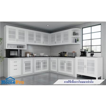 ตู้จบมุม โค้ง 3 ชั้น ABS CABIN 34.5x68 ซม. สีขาว_1