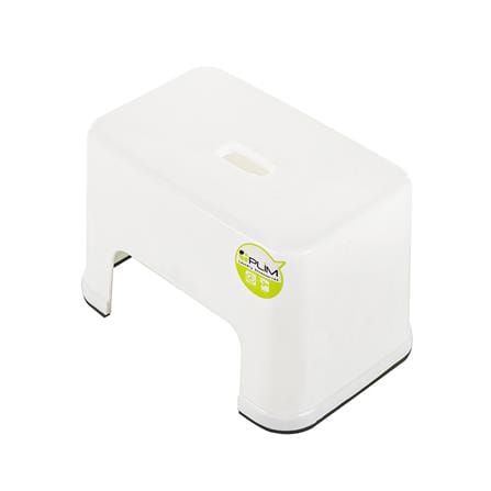 RECTANGULAR STEP STOOL (SHORT) PLIM 20X30.6X20CM WHITE