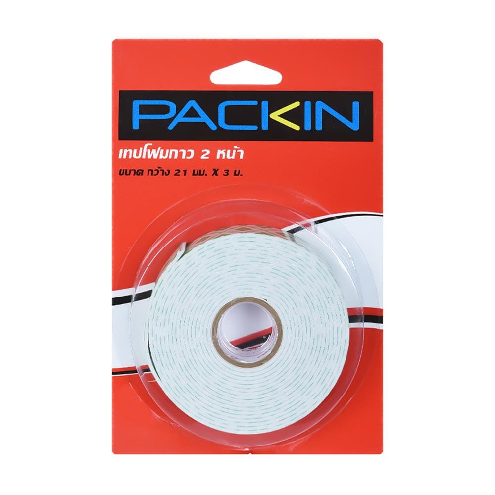 เทปโฟม 2 หน้า PACK IN 21 มม. x 3 ม.