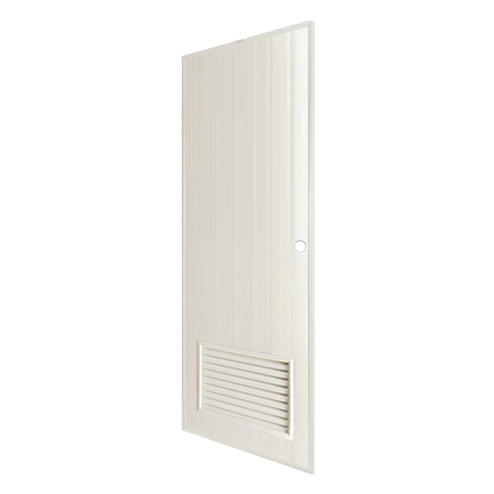 ประตู PVC บานประกอบ AZLE 2 80X200 ซม. สีครีม