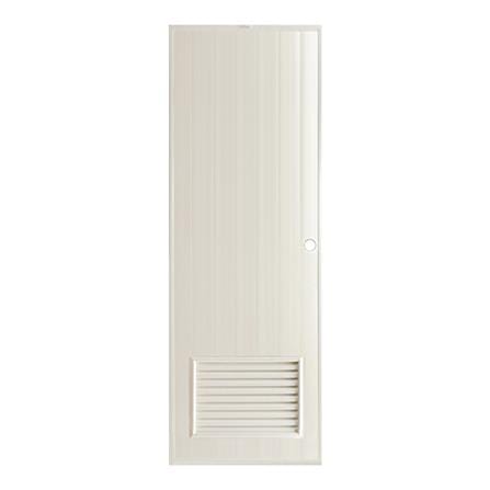 ประตู PVC บานประกอบ AZLE 2 80X200 ซม. สีครีม_0