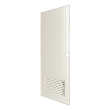 ประตู PVC บานประกอบ AZLE 2 80X200 ซม. สีครีม_1