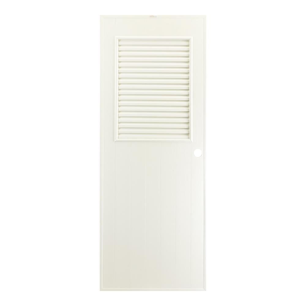 ประตู PVC บานประกอบ AZLE 3 80X200 ซม. สีครีม