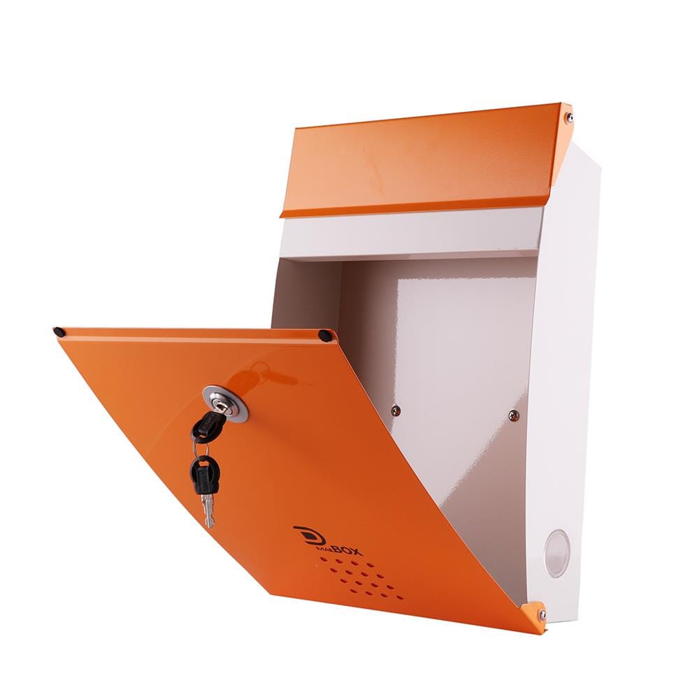 ตู้จดหมาย D MAIL BOX MB5005 สีส้ม/เบจ
