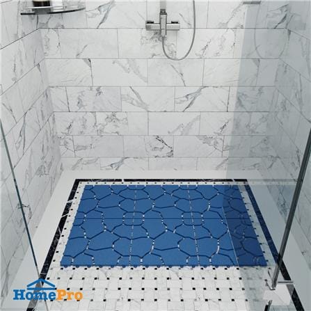 แผ่นกันลื่น HOME LIVING STYLE BIG STONE 30X30 ซม. สีน้ำเงิน_3