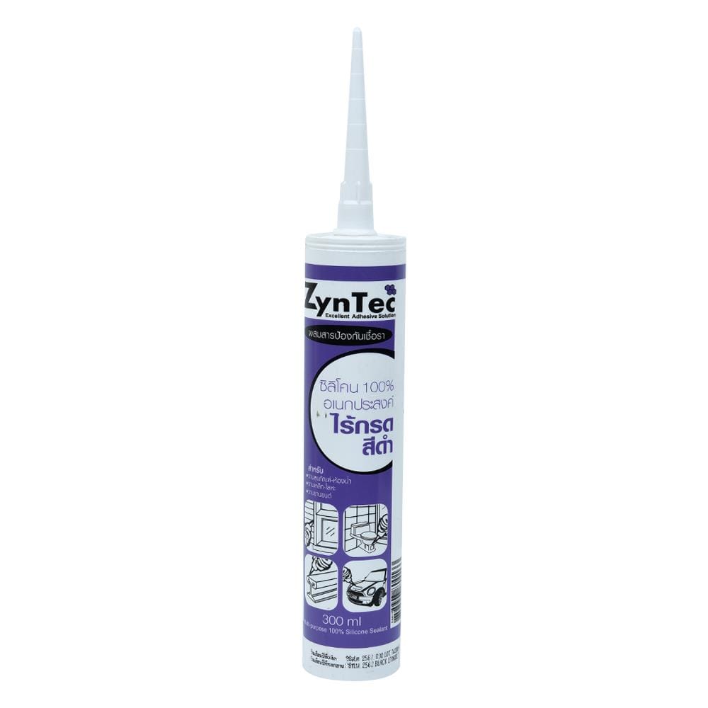 NEUTRAL CURE SILICONE SEALANT ZYNTEC 300ML BLACK