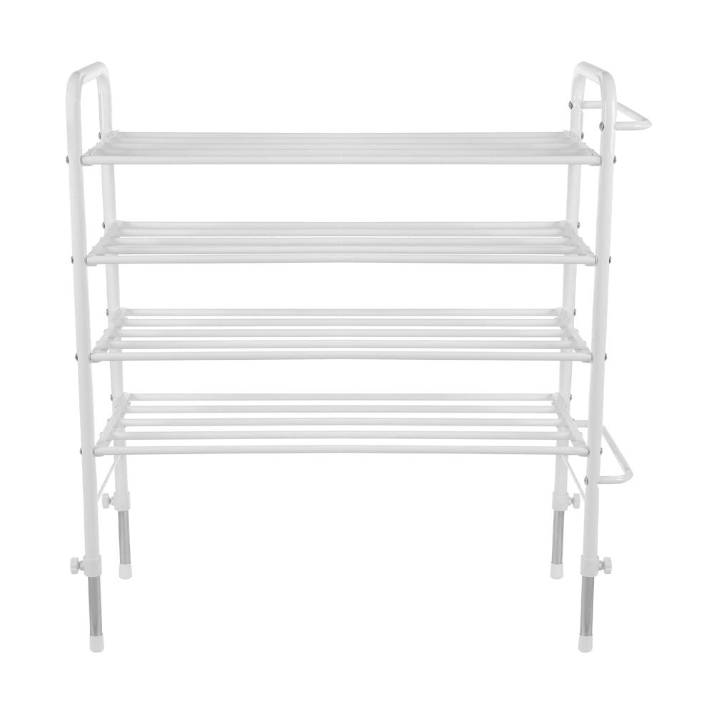 ชั้นวางรองเท้า 4 ชั้น ปรับระยะได้ STACKO NKHP26001 91x31.5x90 ซม. สีขาว