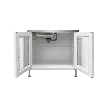 ตู้ตั้งพื้น ABS CABIN NUVO 1หลุม 1ที่พัก สีขาว_2
