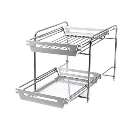ชั้นวางของสเตนเลสสไลด์ 2 ชั้น KECH HBS-02