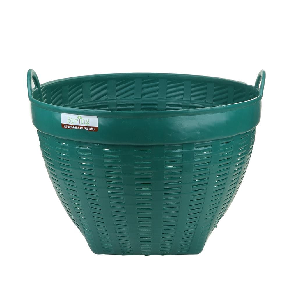 เข่งพลาสติก SPRING เบอร์ 2 สีเขียว
