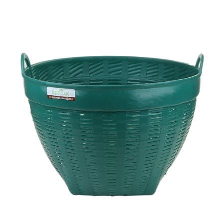 เข่งพลาสติก SPRING เบอร์ 2 สีเขียว