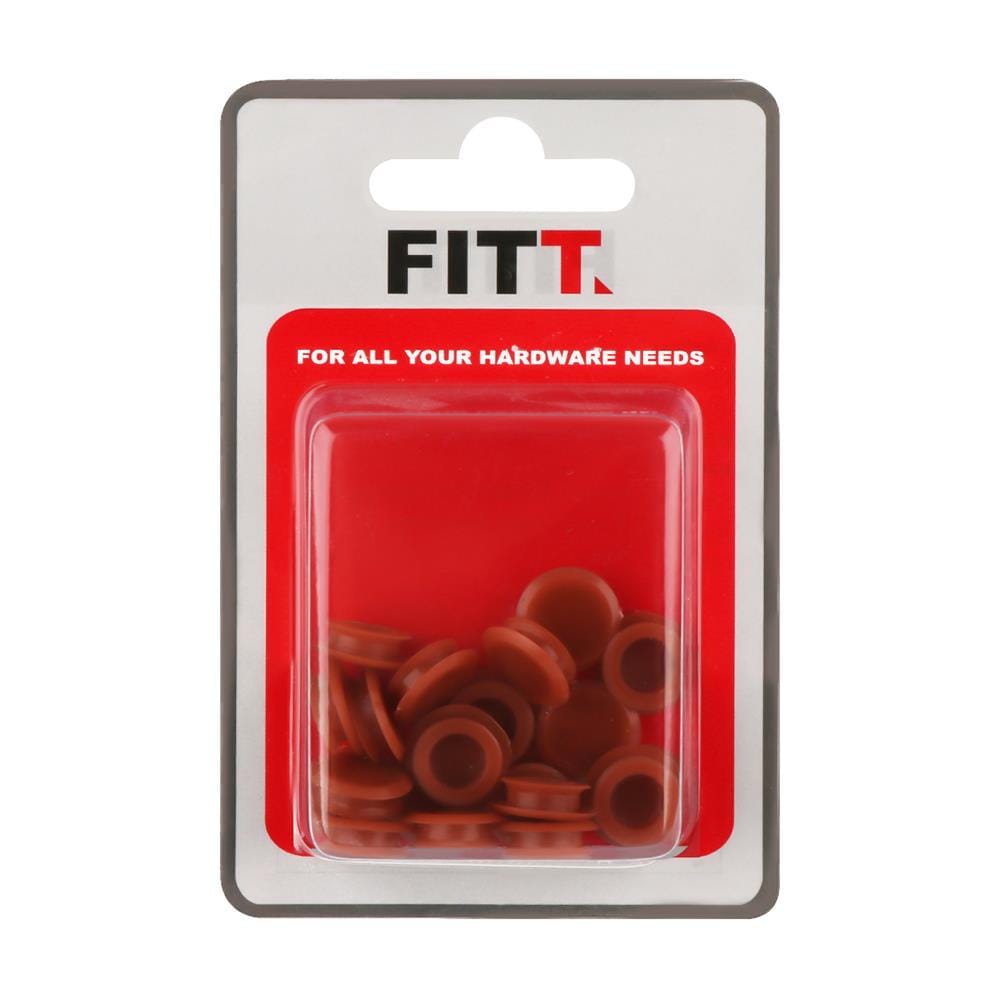 Screw caps CAP-11, 20 pieces, brown