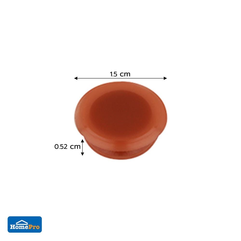 Screw caps CAP-11, 20 pieces, brown