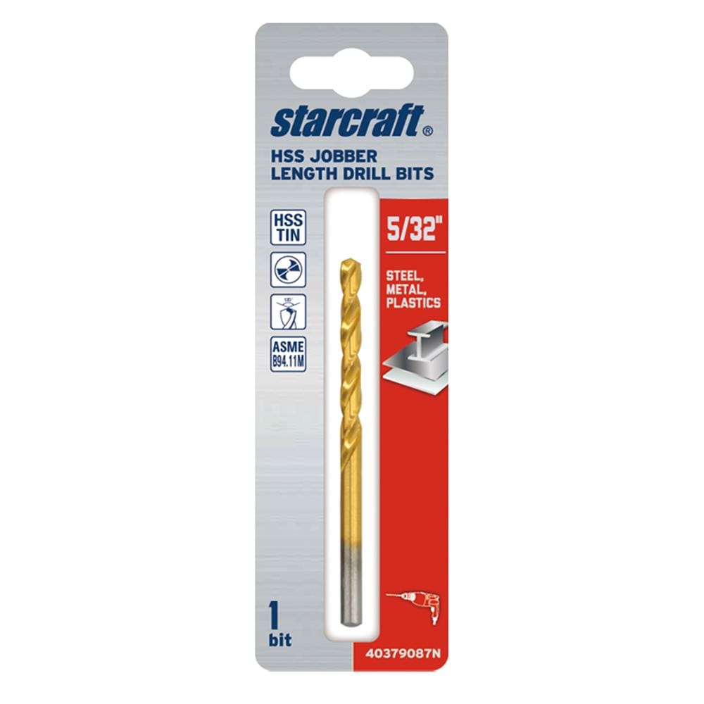 ดอกเจาะเหล็ก STARCRAFT TITANIUM HSS&TIN-COATED 5/32 นิ้ว