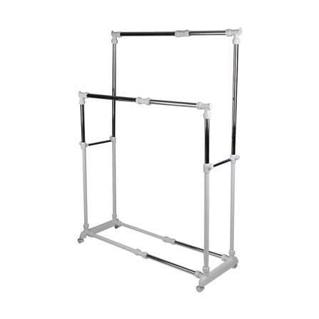 ราวแขวนผ้า 2 ราว ปรับระดับได้ 135x47x174cm PLIM_0