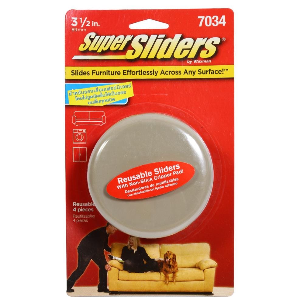 FURNITURE SLIDER SUPER SLIDERS 4703495 ROUND 3.5" 4PCS