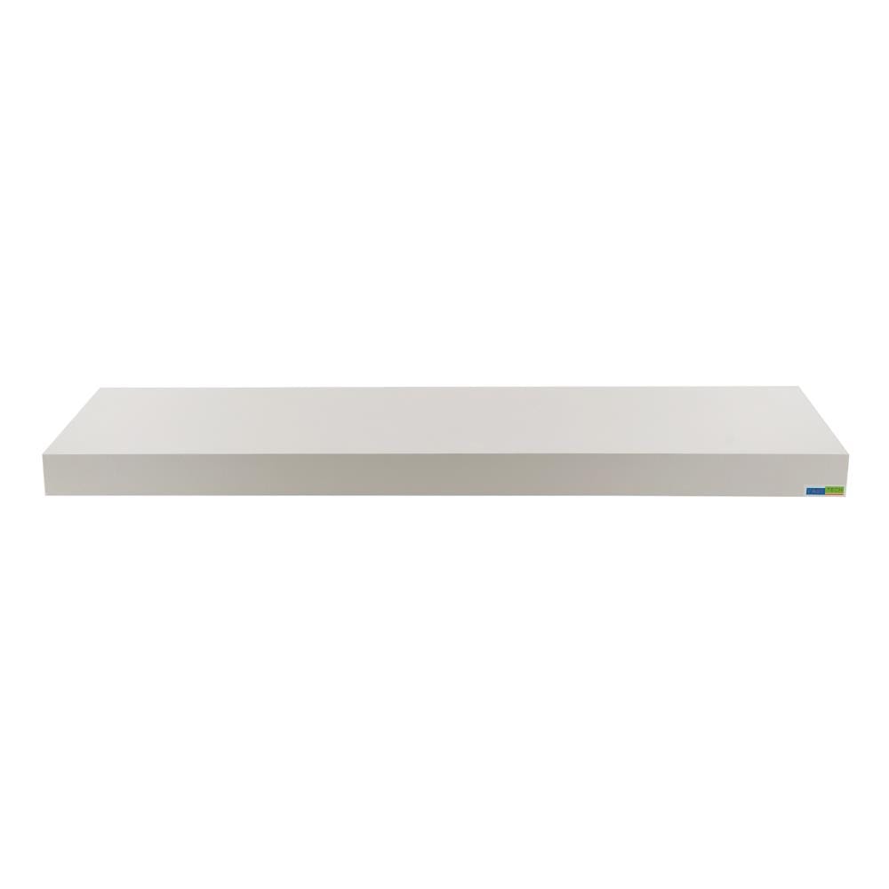 FLOATING SHELF FASTTECT 90X24X5CM WHITE