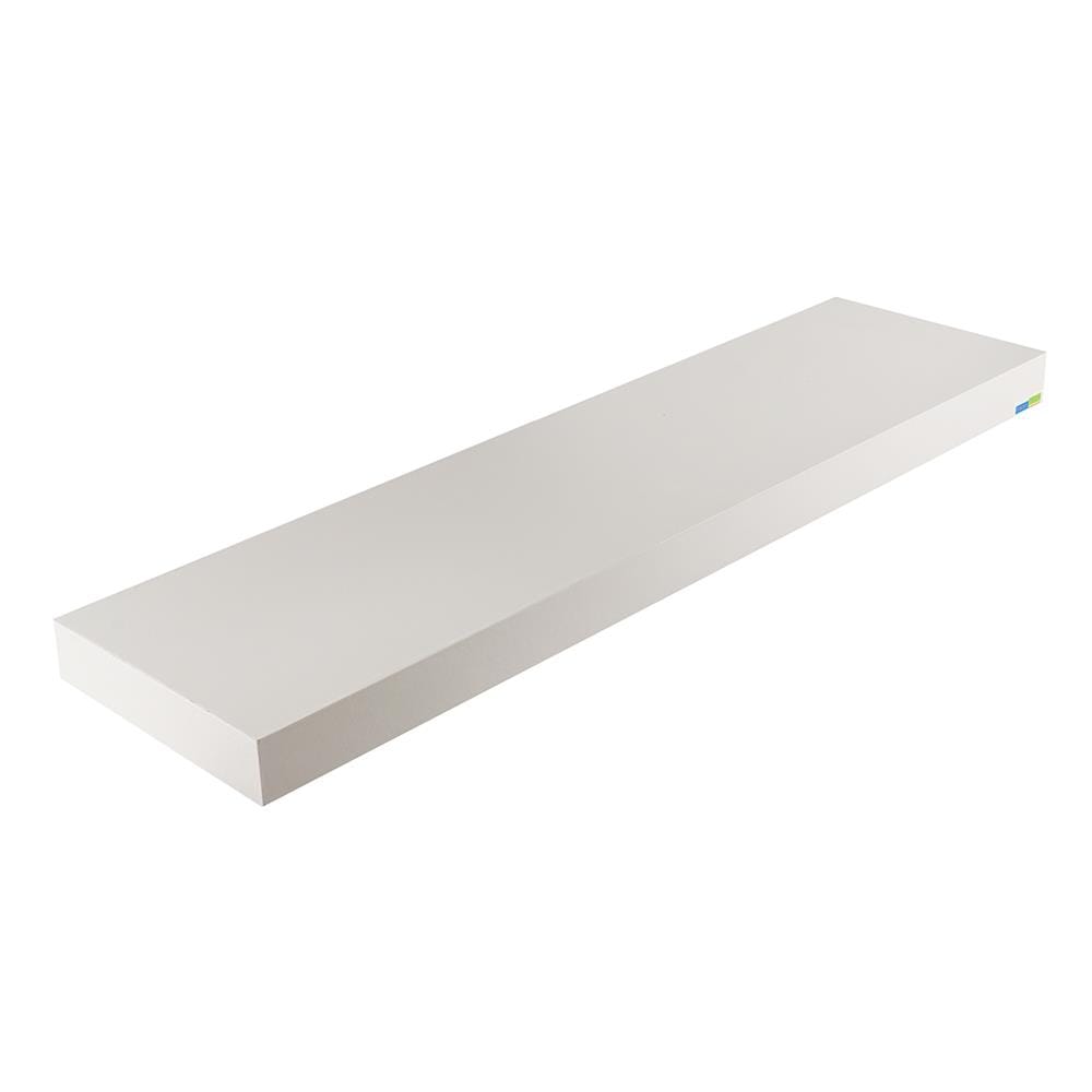 FLOATING SHELF FASTTECT 90X24X5CM WHITE