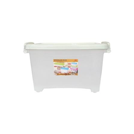 กล่องเก็บของฝาล็อก JCJ 5113 50 ลิตร 58x42x31 ซม. สีขาว