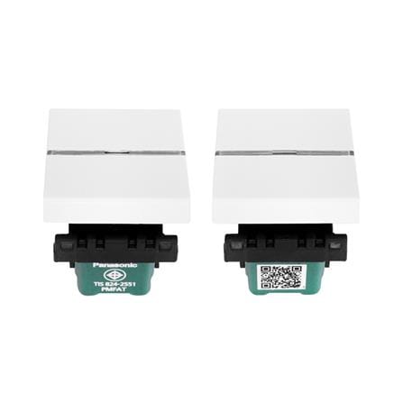 สวิตช์ 2 ทาง 1 ช่อง มีไฟ PANASONIC WEAG5562 สีขาว_3