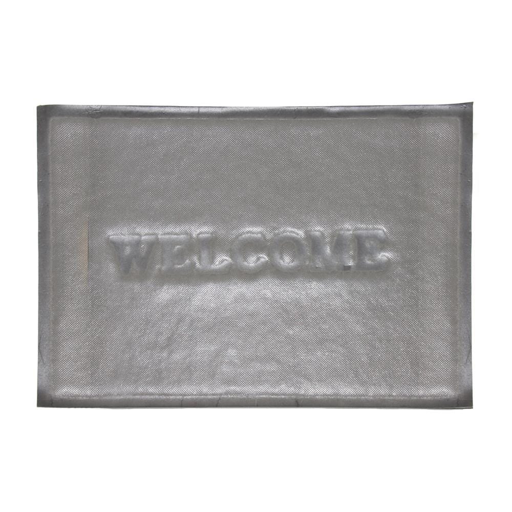 พรมเช็ดเท้าดักฝุ่น HOME LIVING STYLE WELCOME 50X70 ซม. สีเทา